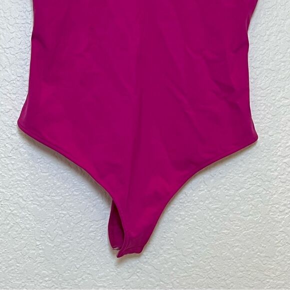 Intimately Free People Keep It Sleek Duo Bodysuit in Fuchsia size Medium - Picture 6 of 12